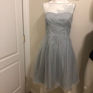 David’s Bridal baby blue colors dress